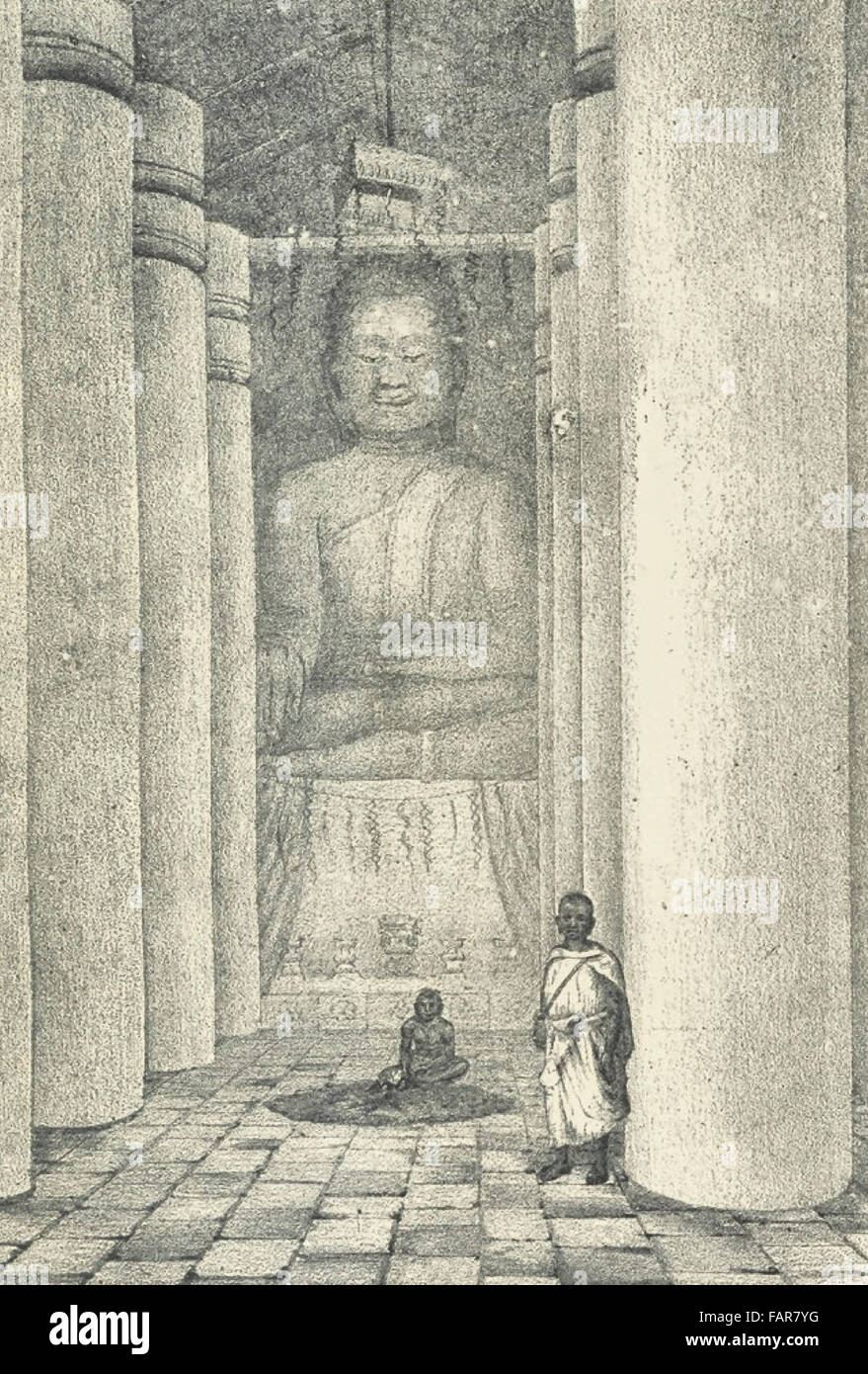 Le Bouddha de Dix-Huit Coudees - le Bouddha de dix-huit coudées - 1880 Banque D'Images
