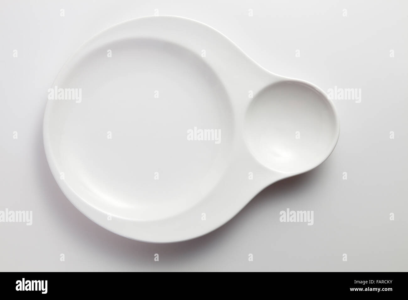 Nettoyer la plaque designer avec ombre portée Banque D'Images