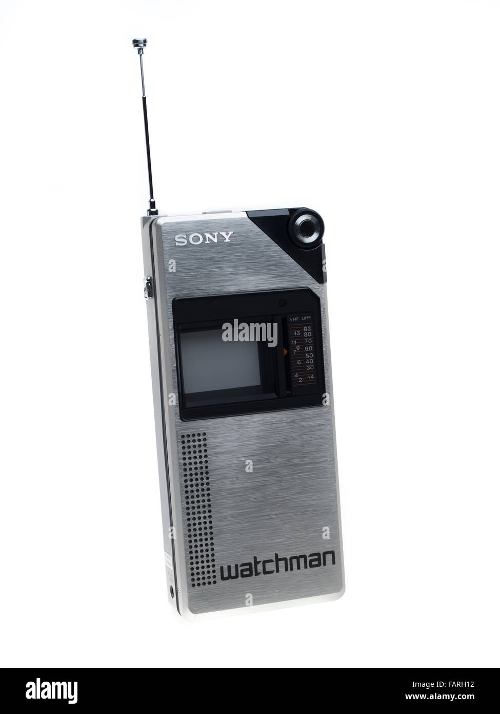 Watchman Sony téléviseur portable sorti en 1982 que le FD-210 Banque D'Images