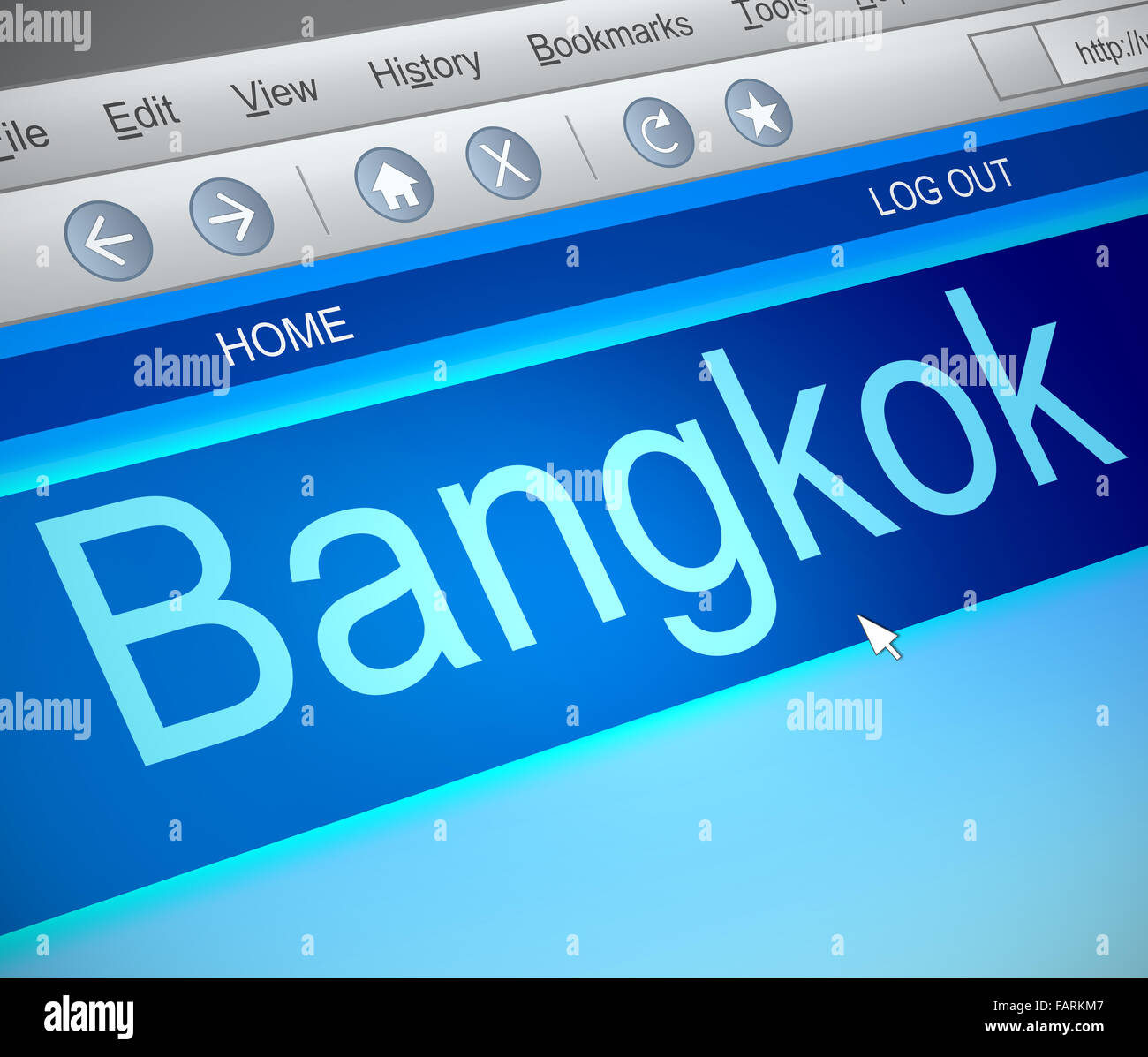 Concept de Bangkok. Banque D'Images