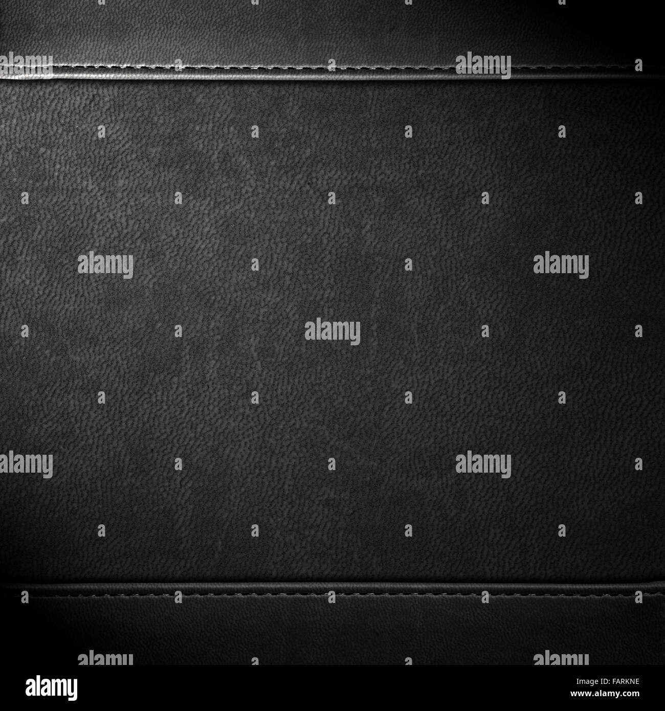 Arrière-plan de cuir noir ou grain pattern texture Banque D'Images
