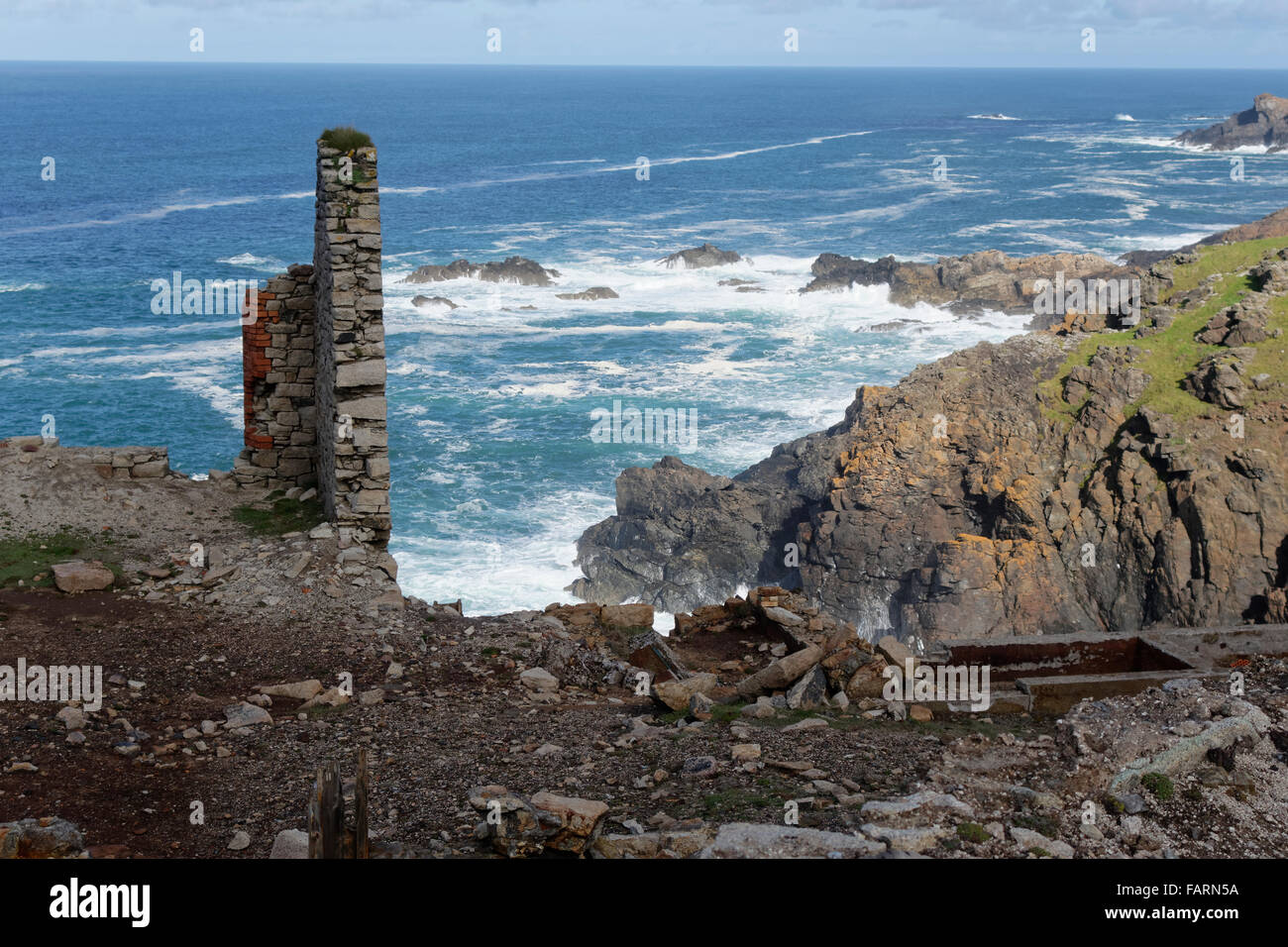 Geevor tin mine, Pendeen, Penzance, Cornwall, UK. Banque D'Images