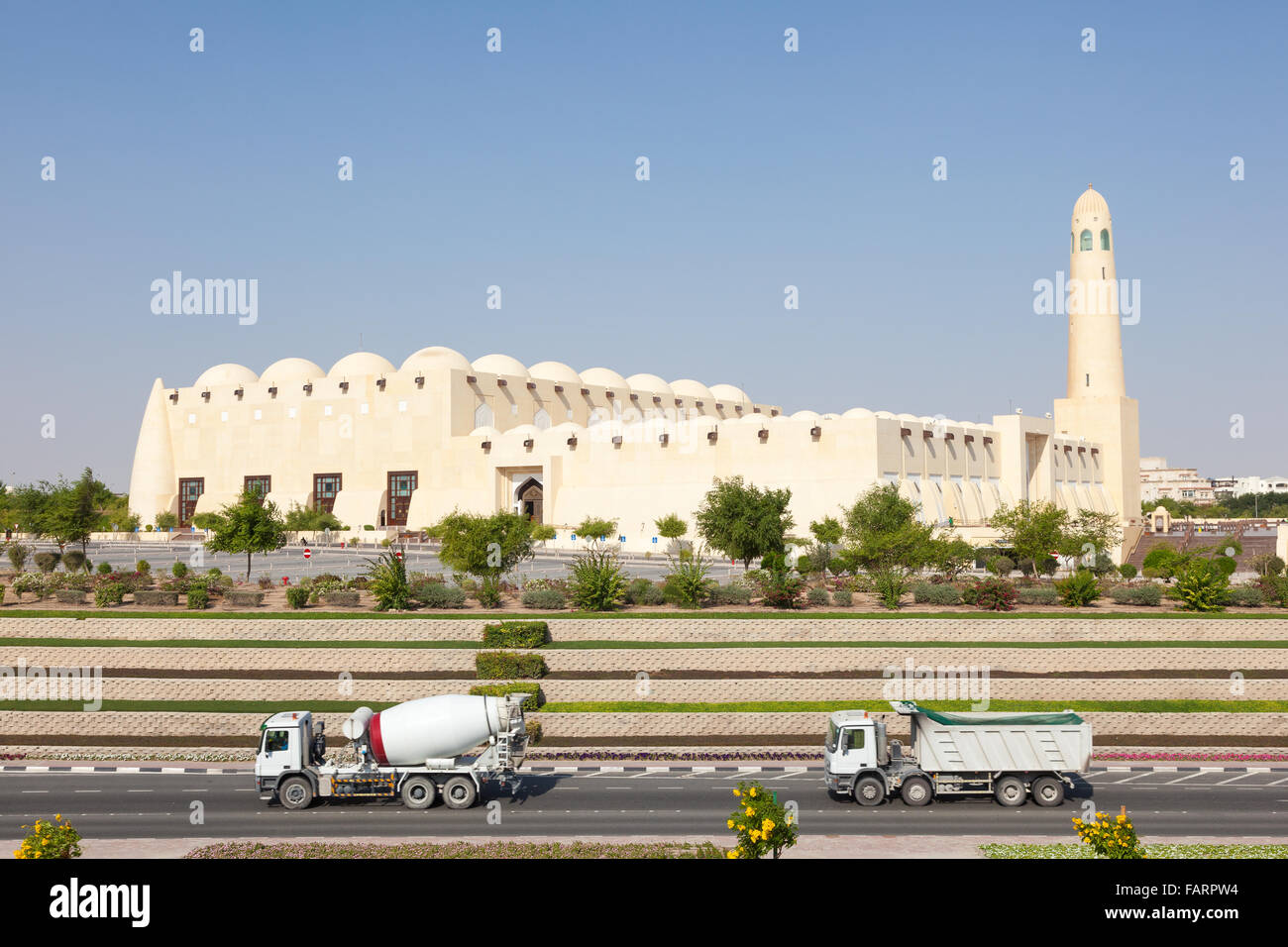 Grande Mosquée à Doha, Qatar Banque D'Images
