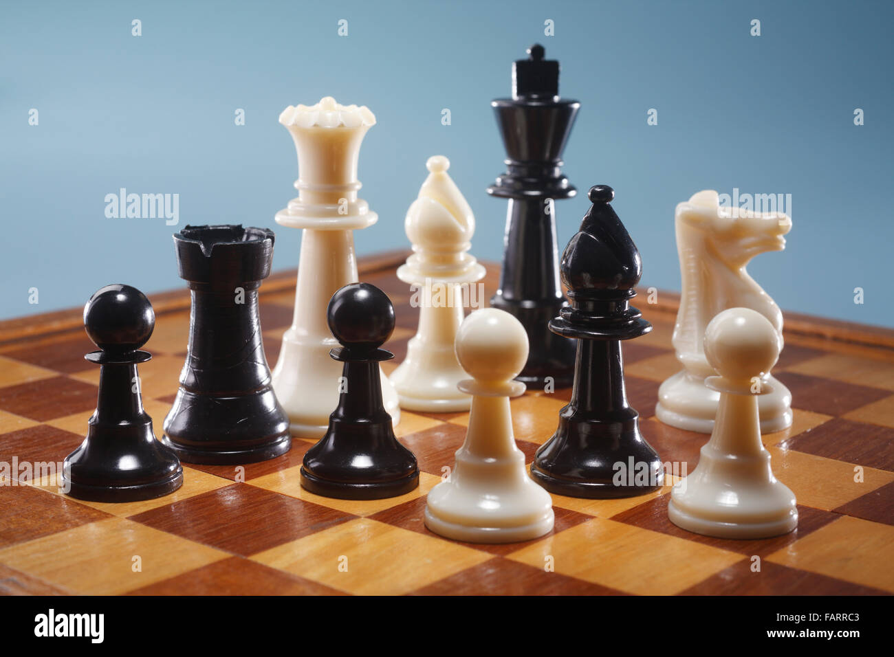 Pièce d'échecs isolé sur fond blanc Banque D'Images