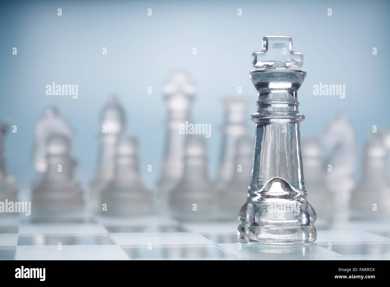 Stock images d'échecs en verre transparent Banque D'Images