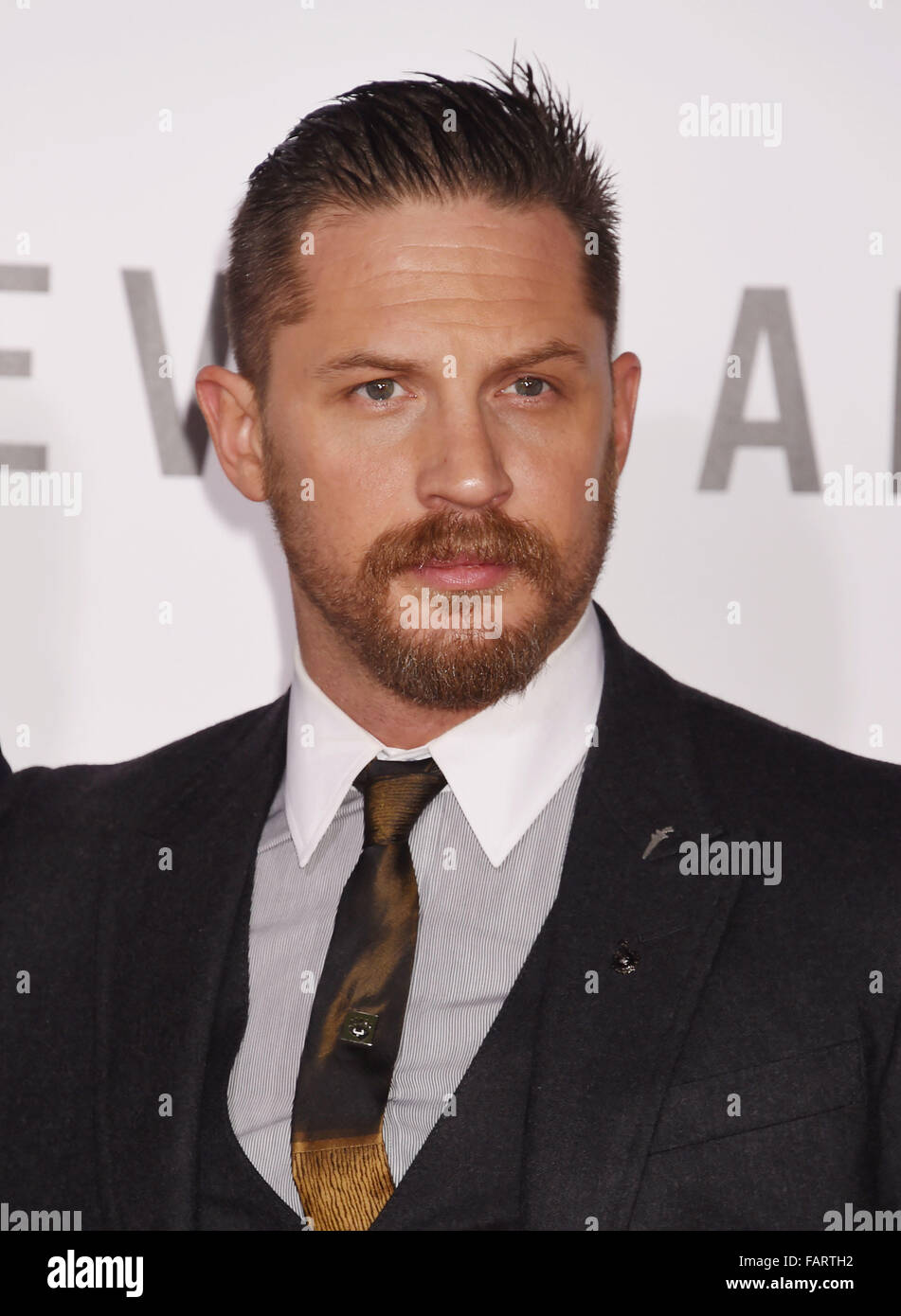 TOM HARDY, acteur de cinéma américain en janvier 2016. Photo Jeffrey Mayer Banque D'Images