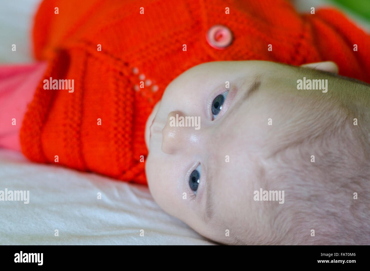 Un mignon petit bébé's profile Banque D'Images