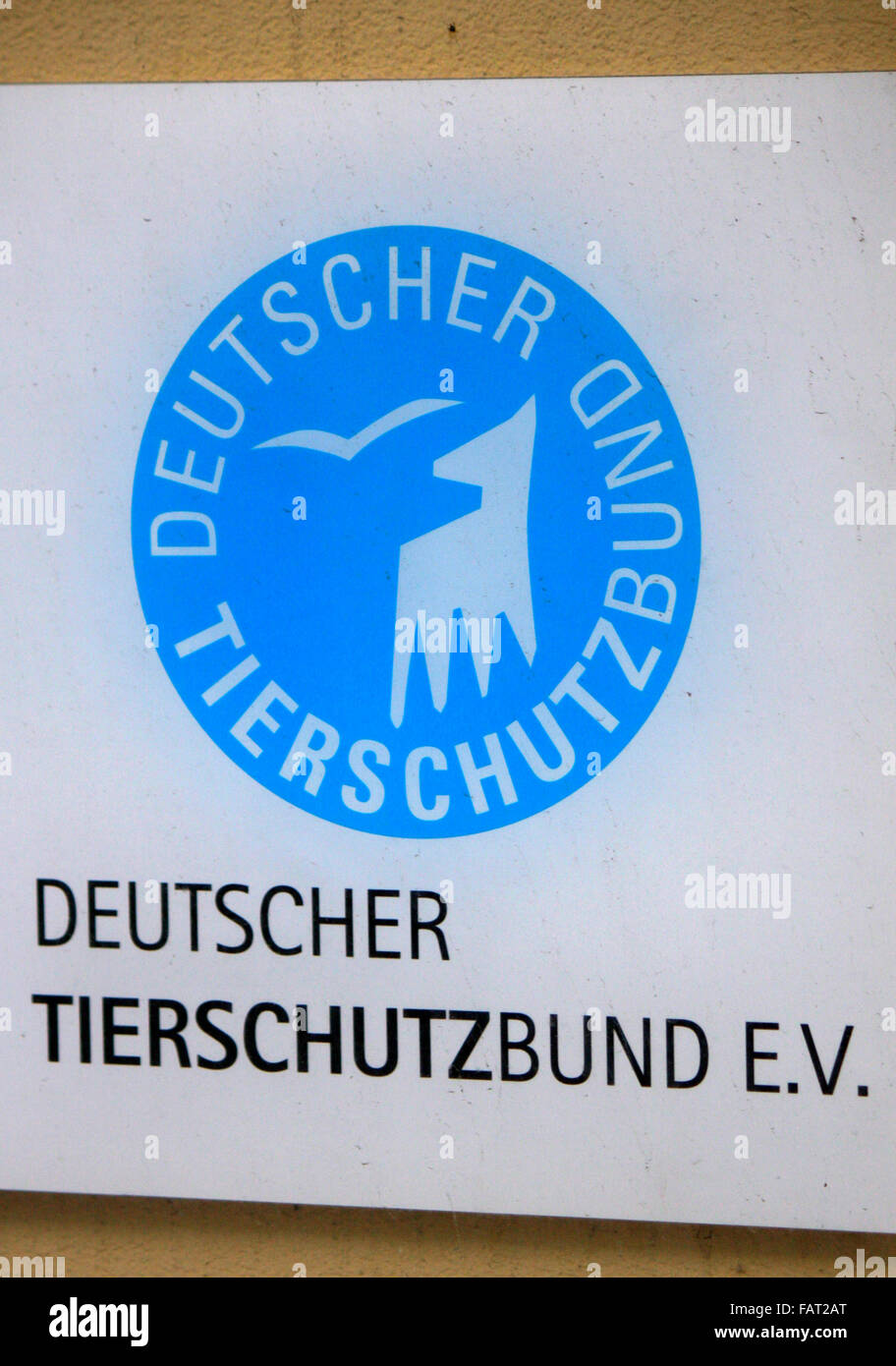 Markenname : 'Deutscher Tierschutzbund", Berlin. Banque D'Images