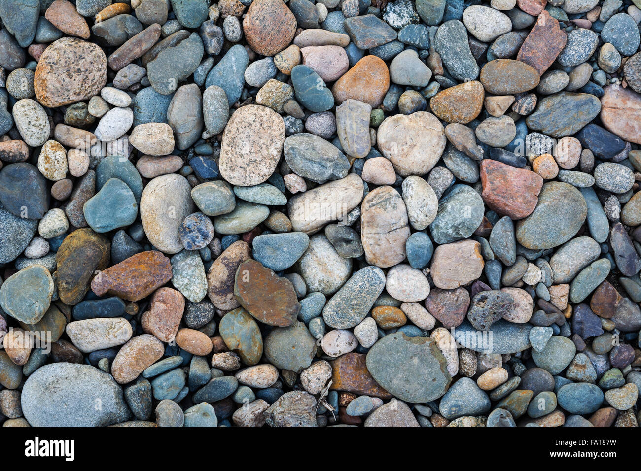 La rivière pierres modèle surface texture background Banque D'Images