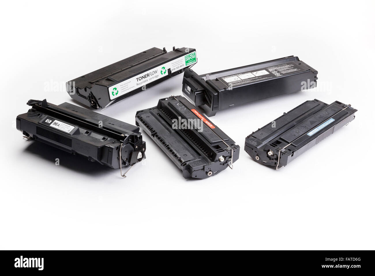 Cartouches de toner imprimante laser utilisé Banque D'Images