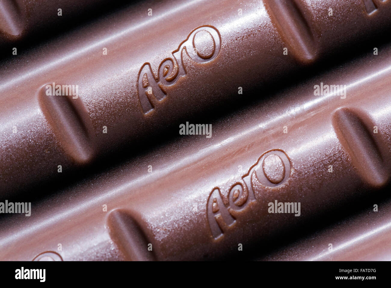 Barre de chocolat Aero Banque D'Images