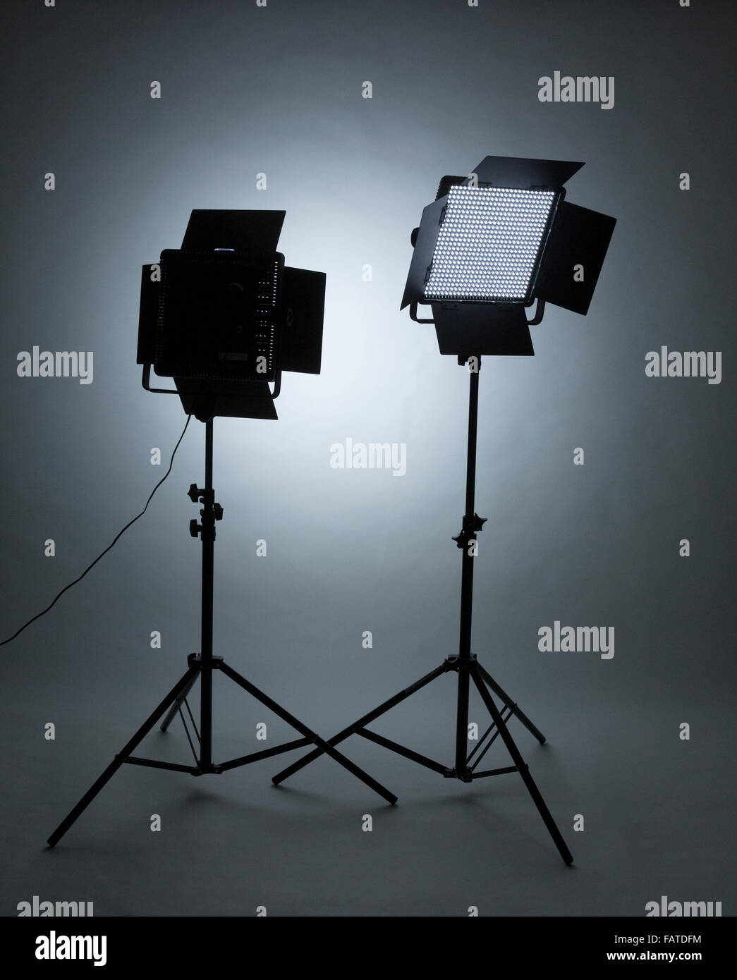 Studio LED lights Banque D'Images