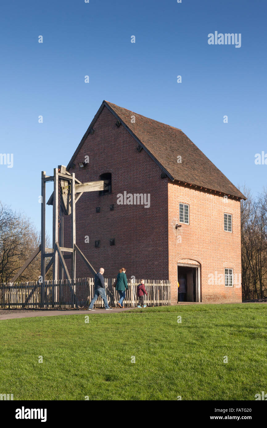 1712 Thomas Newcomen - succès de la première machine à vapeur, au Black Country Living Museum UK Banque D'Images
