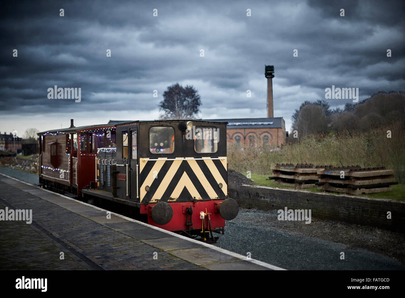 Chemins Cambrian préservé le patrimoine ferroviaire unique à Oswestry offrent une attraction touristique à l'importance nationale ancienne gare clo Banque D'Images