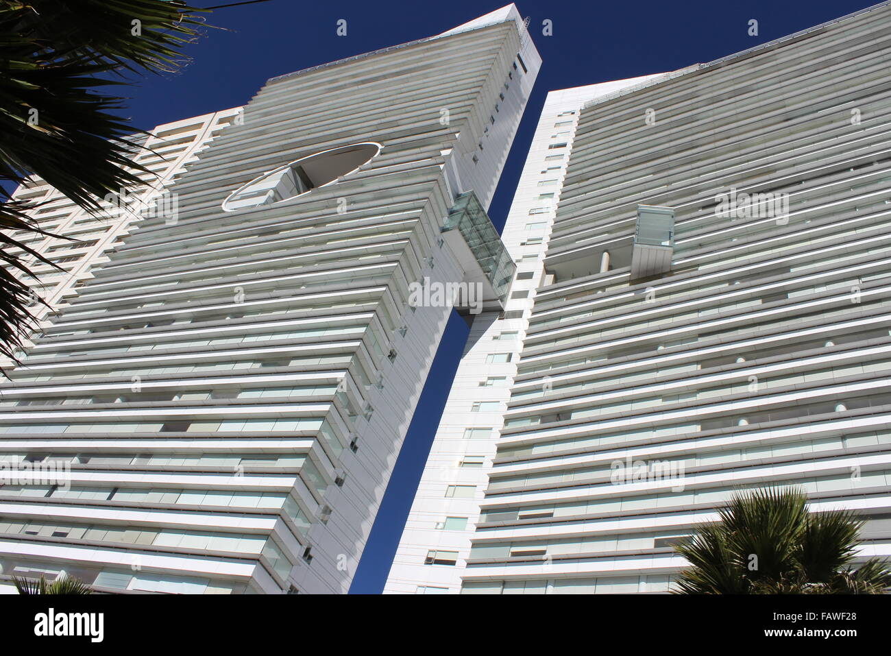 Immeubles de haute élévation à Santa Fe, Mexico, Mexique Banque D'Images