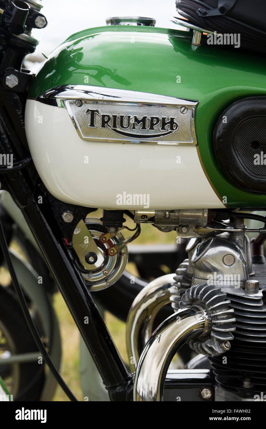 Moto Triumph. Moto classique britannique Banque D'Images