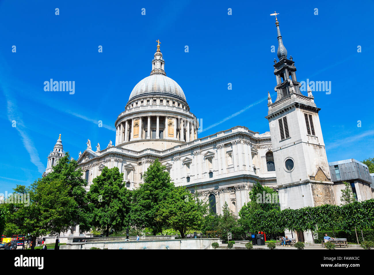 Londres, Grand Londres, la Cathédrale St Paul Banque D'Images