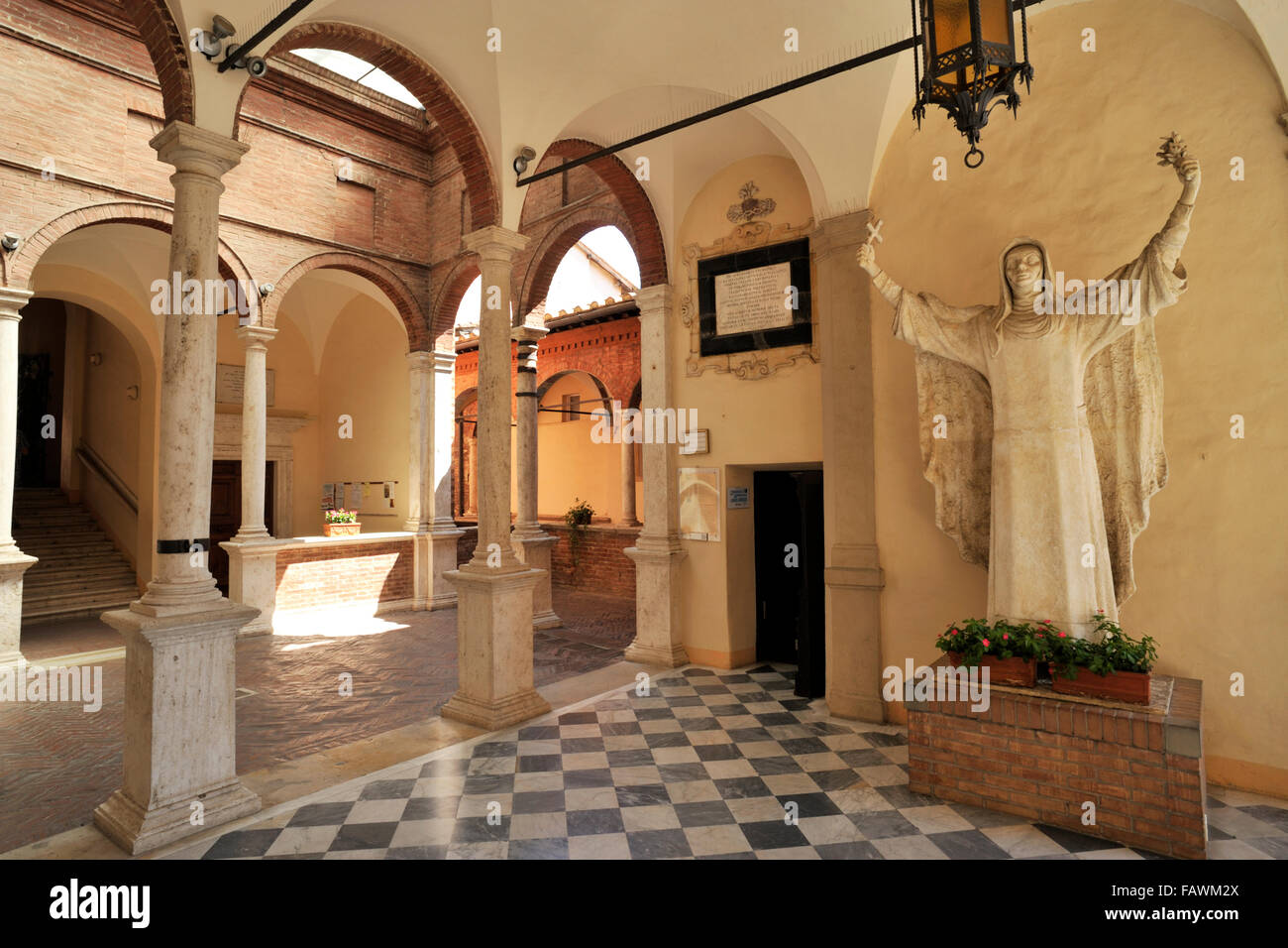 Italie, Toscane, Sienne, Santuario di Santa Caterina Banque D'Images