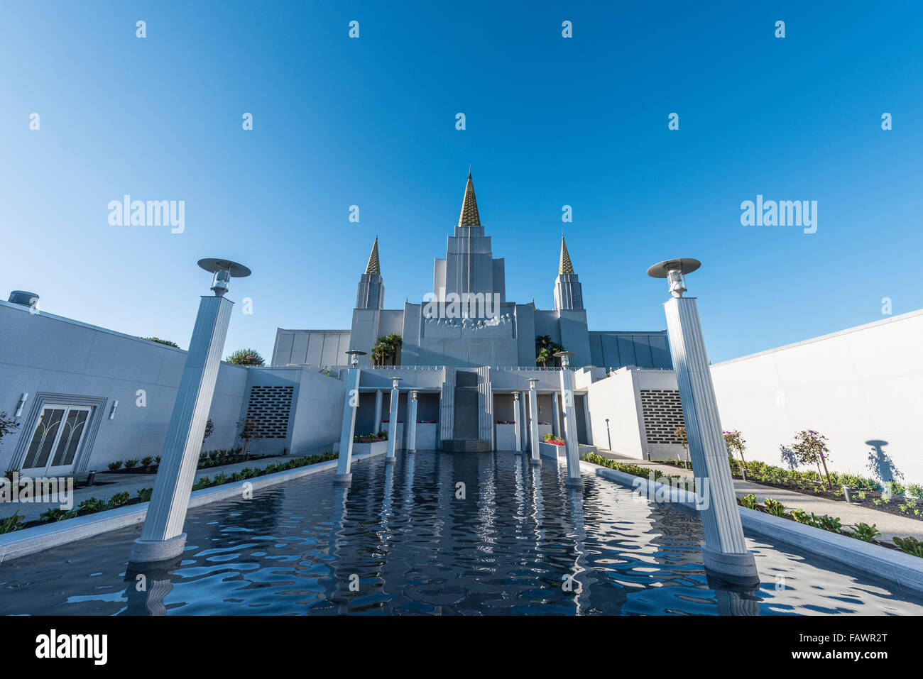 Oakland California Temple, Église de Jésus-Christ des Saints des Derniers Jours, San Francisco, États-Unis Banque D'Images