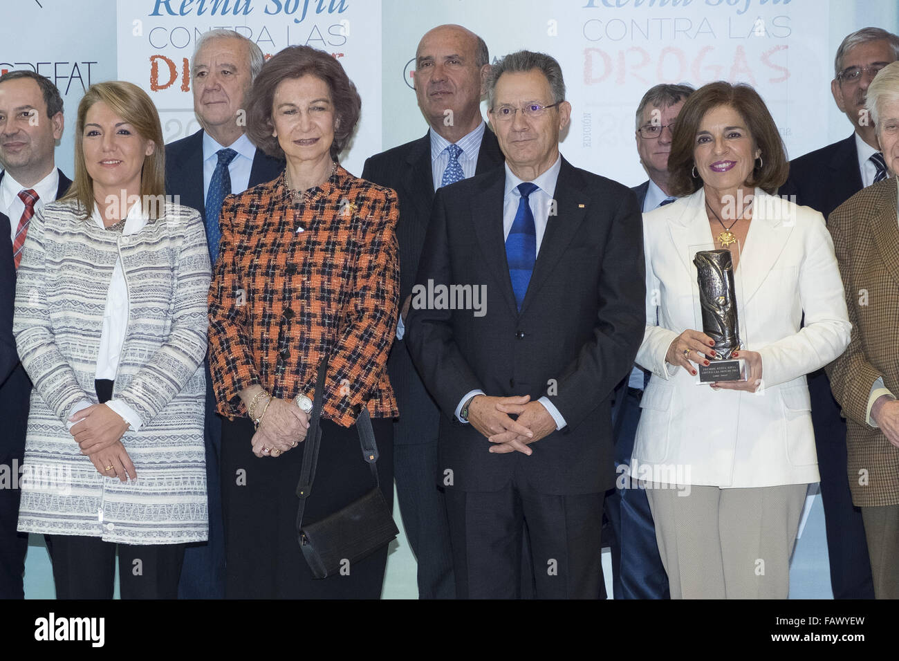 La Reine Sofia d'Espagne assiste à CREFAT Foundation Awards 2015 à Cruz Roja Building à Madrid comprend : La Reine Sofia où : Madrid, Espagne Quand : 27 Nov 2015 Banque D'Images