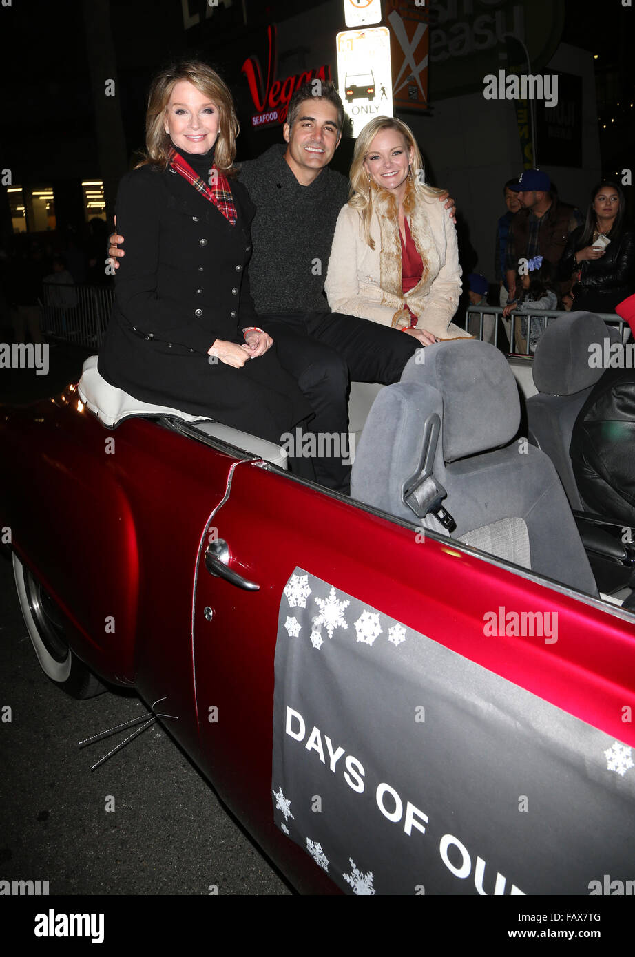 2015 Parade de Noël Hollywood photos voiture comprend : Deidre Hall, Galen Gering, Martha Madison Où : Hollywood, California, United States Quand : 30 Nov 2015 Banque D'Images