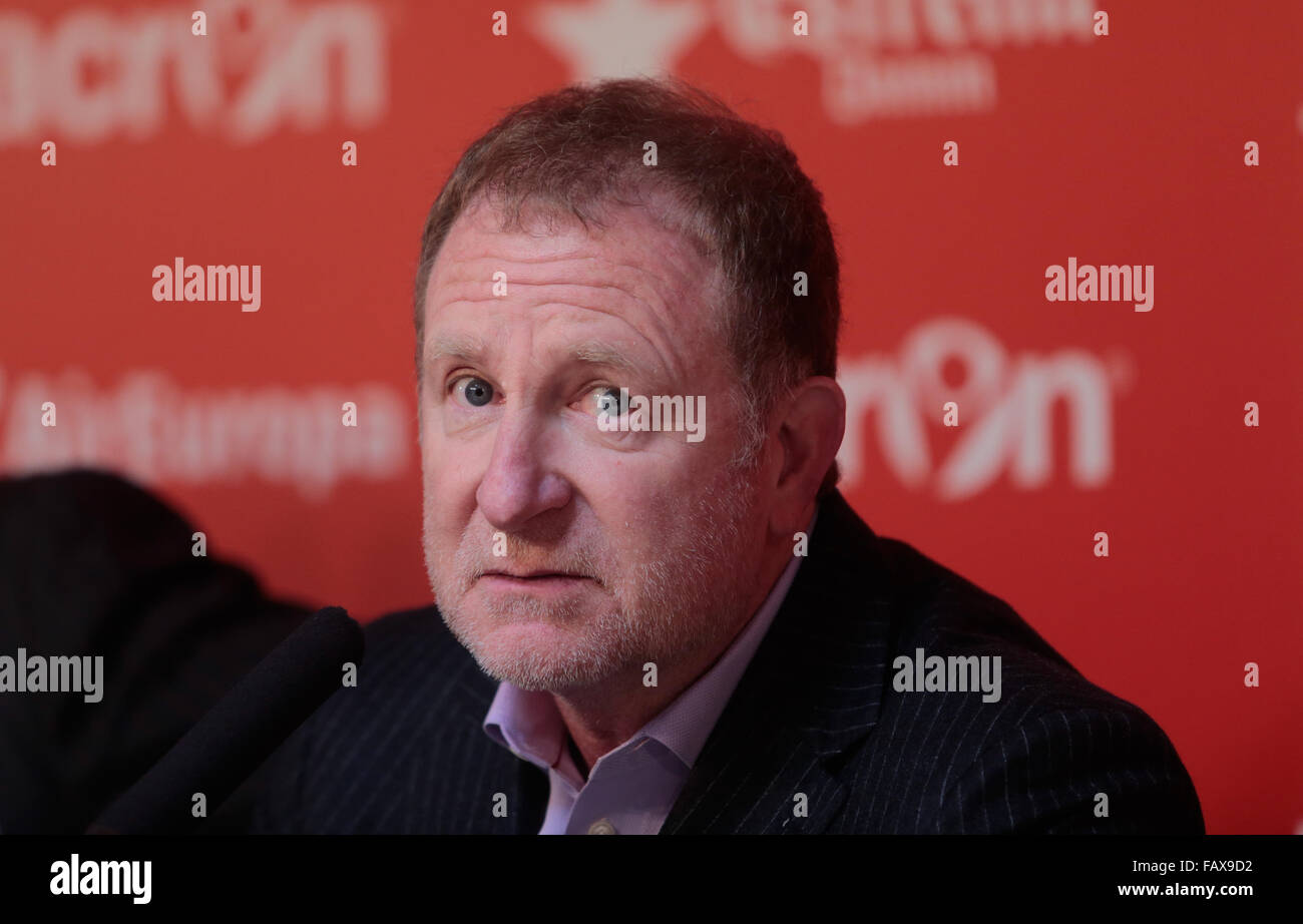 Palma de Mallorca, Espagne 5 Janvier, 2016. Phoenix Suns propriétaire Robert Sarver vu lors de sa conférence de presse à Mallorca"s stadium. Sarver est à partir d'aujourd'hui l'actionnaire principal de l'équipe de soccer de l'espagnol. Credit : zixia/Alamy Live News Banque D'Images