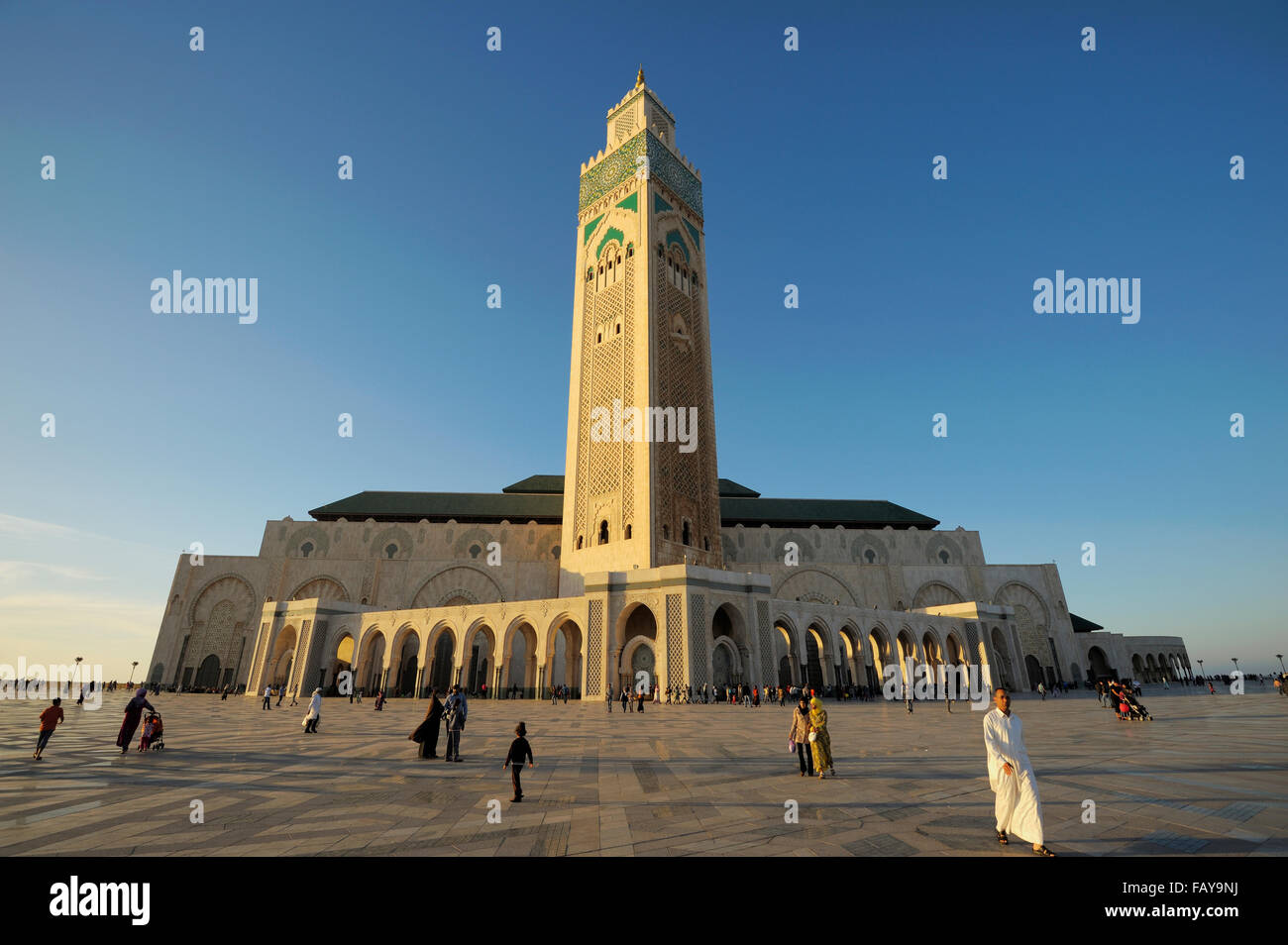 Grande Mosquée Hassan II, Casablanca (Dar el Baida), Grand Casablanca, Maroc Banque D'Images
