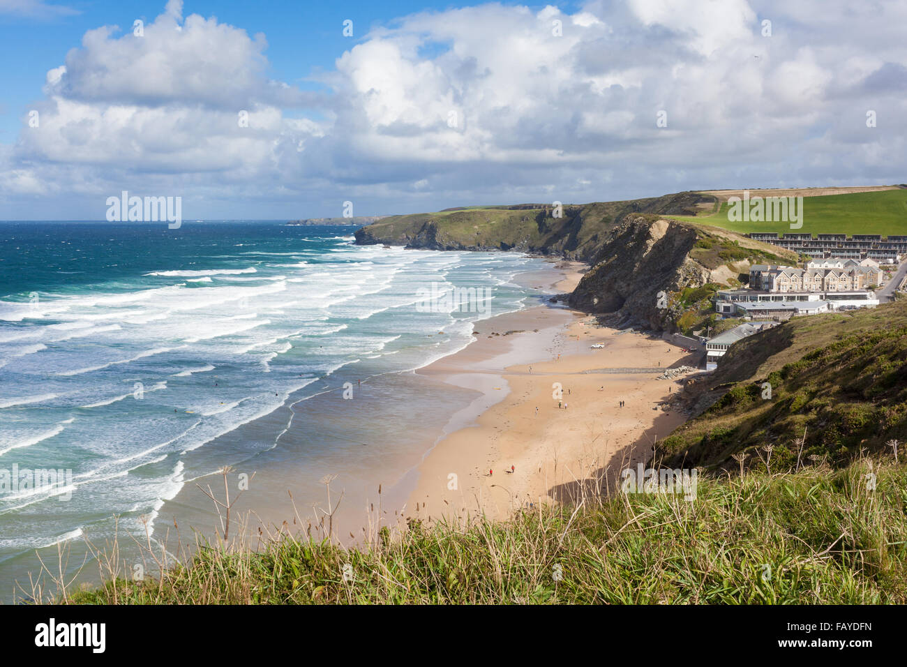 Baie de Watergate à Cornwall, England, UK Banque D'Images