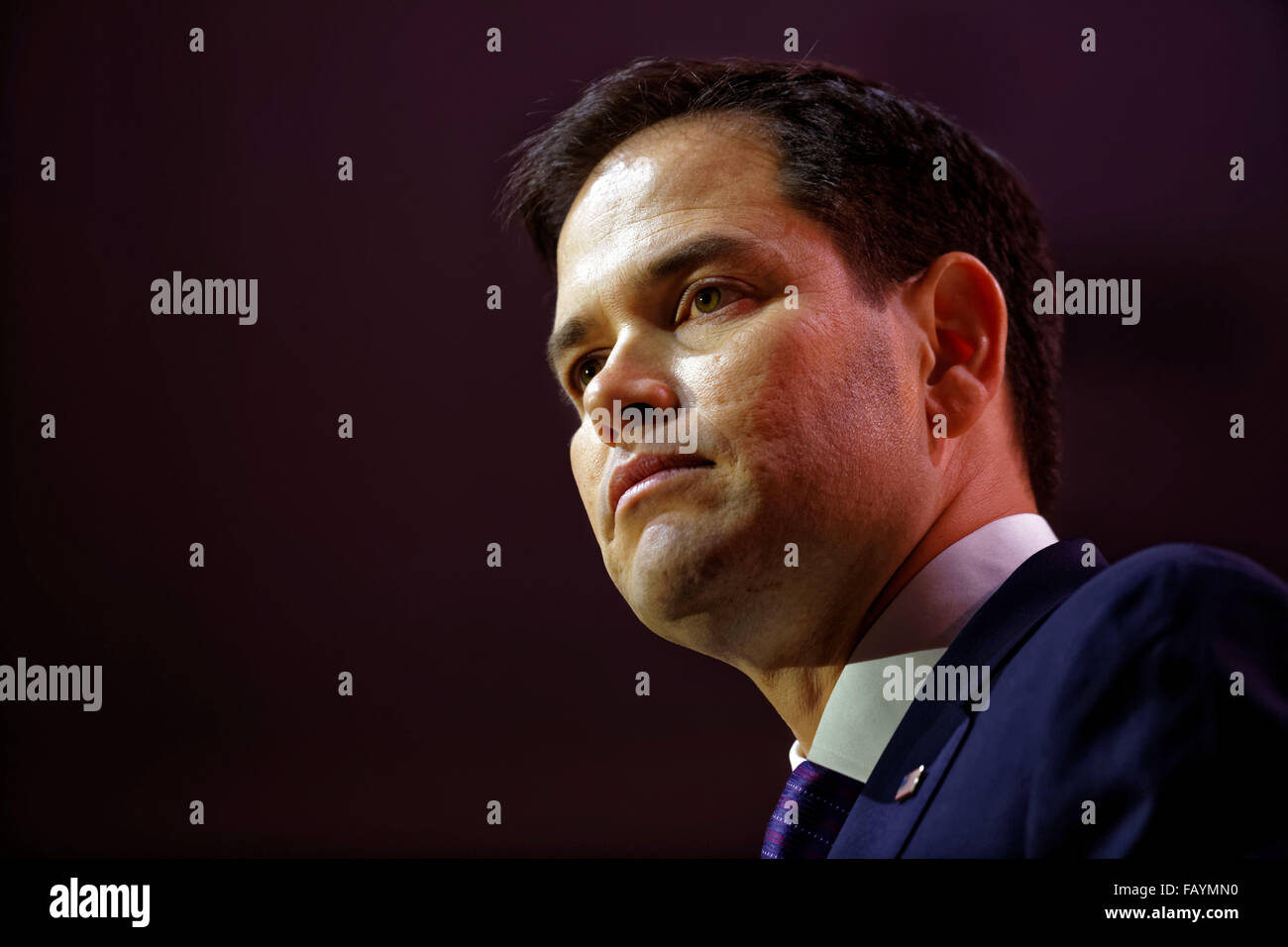 Washington, D.C. 5 Mars, 2014. Le sénateur de Floride Marco Rubio en photo au cours de la 2014 Conférence de la CPAC. Banque D'Images