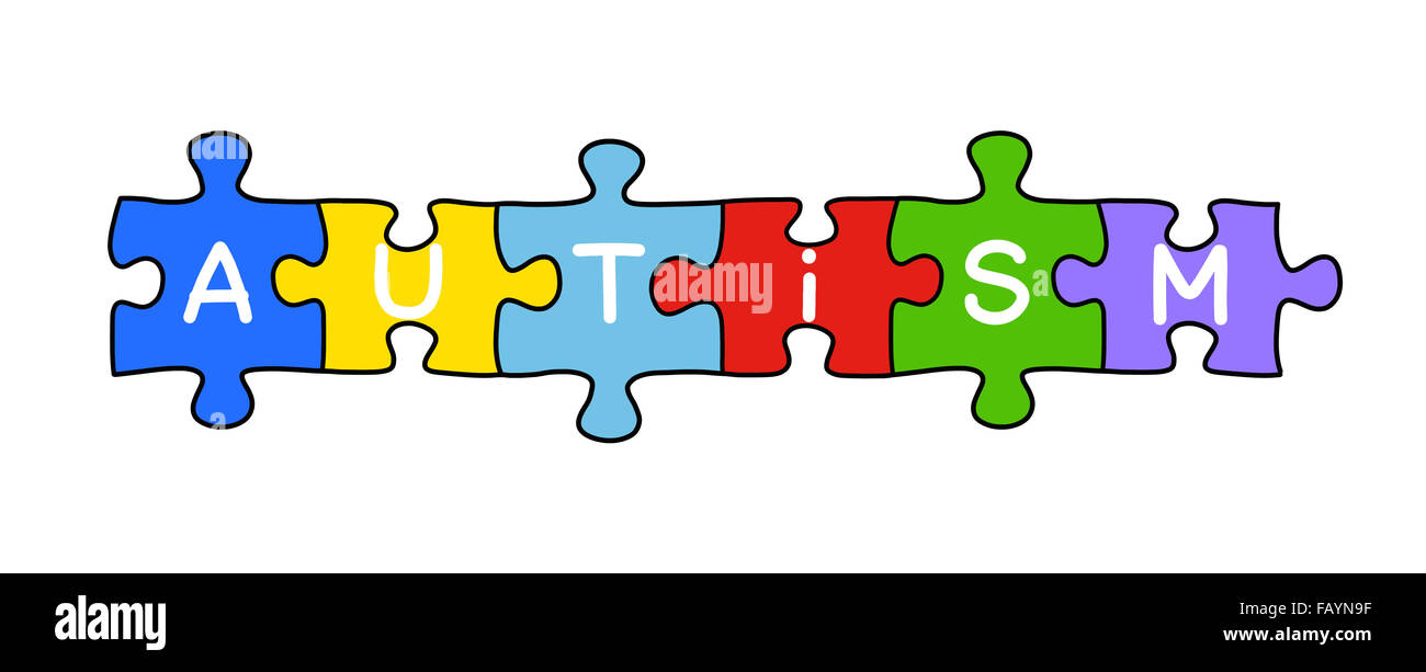 Concept puzzle de l'autisme Banque D'Images