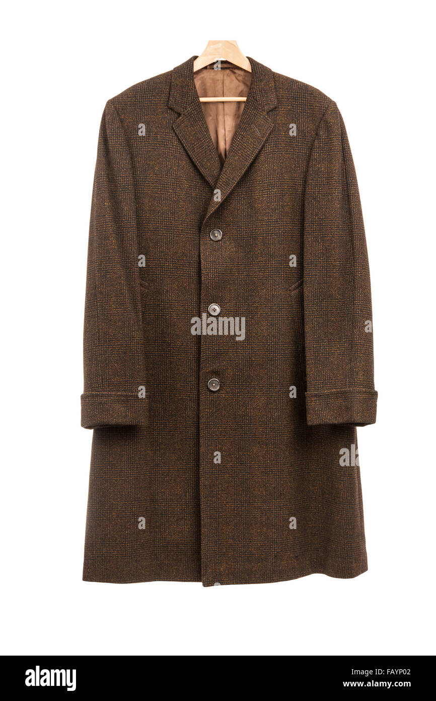 Vintage Moss Bros (Covent Garden, Londres) men's coat. Banque D'Images