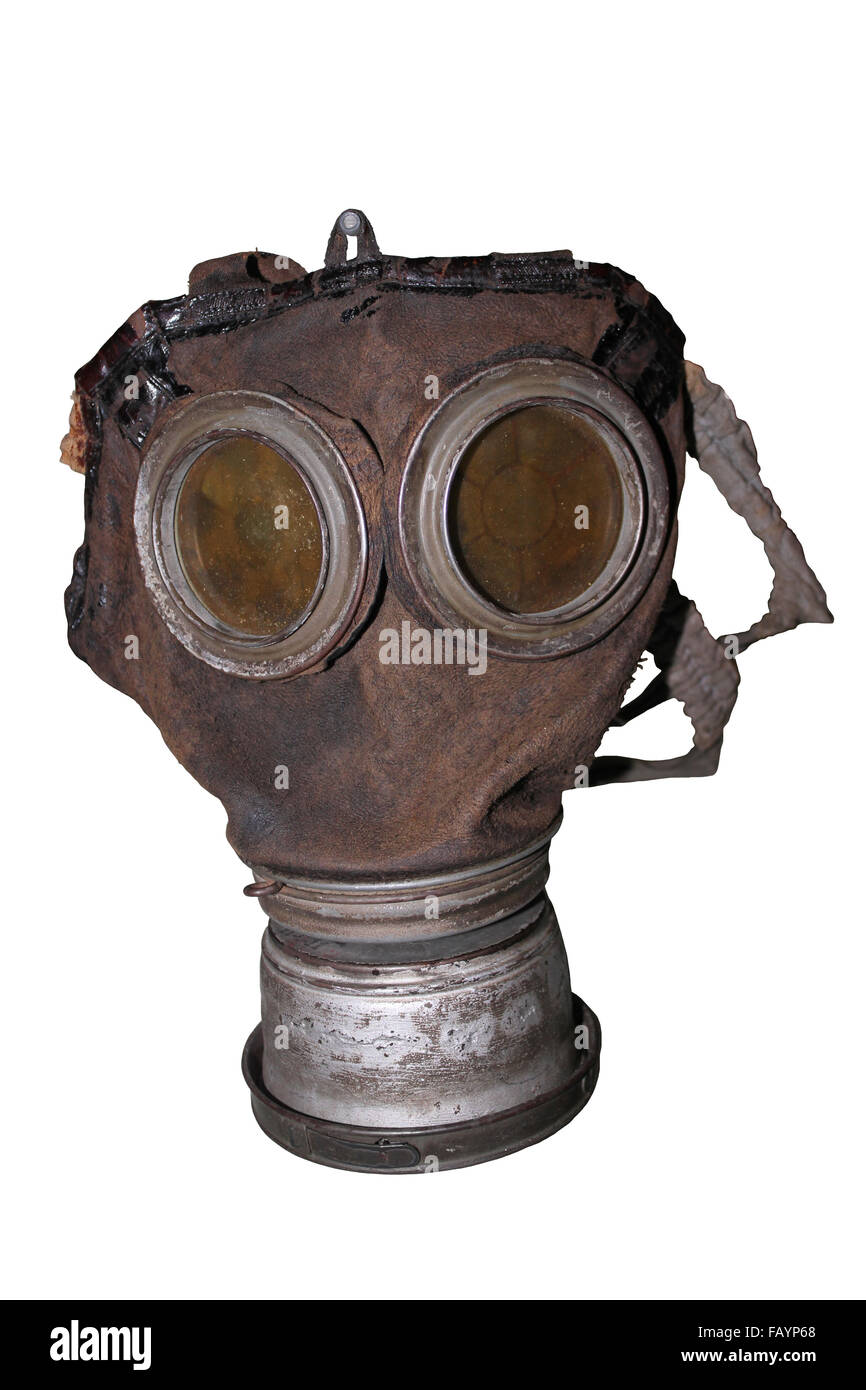 Modèle allemand 1917 masque à gaz Banque D'Images
