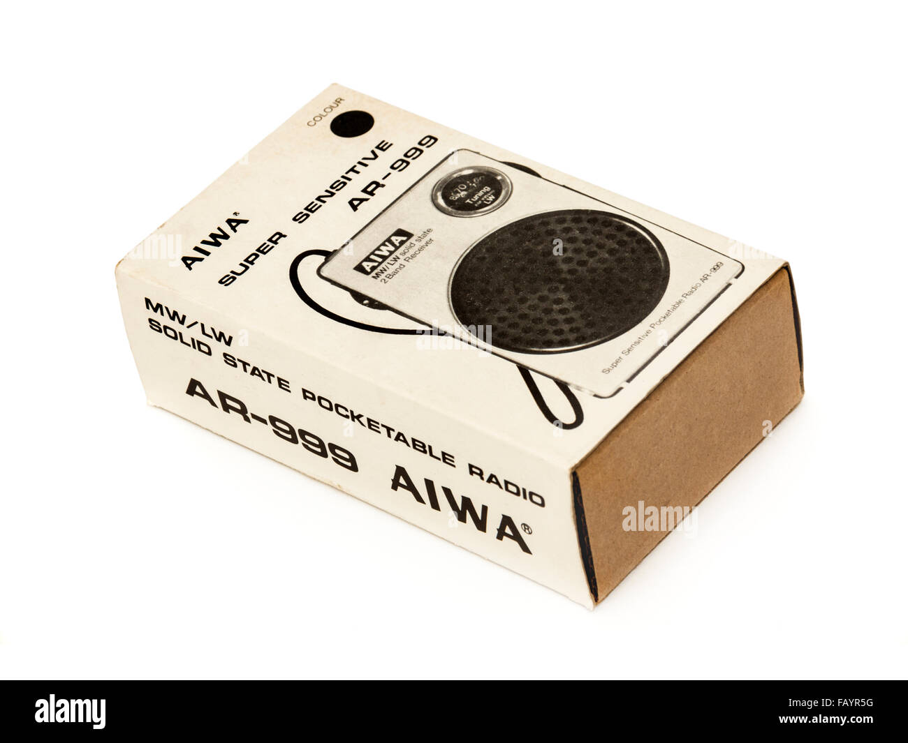 Aiwa Vintage AR-999 Super Poche radio transistor (MW/LW), acheté de nouveaux de Woolworths (UK) pour 12,64 € en 1980. Banque D'Images