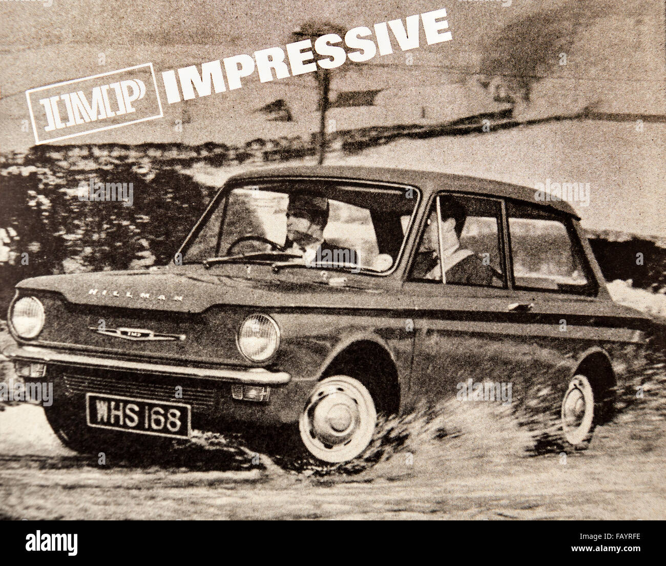 L 'Hillman imp' dans le Novembre 1963 Question de 'Modern Motoring Billet d' magazine Banque D'Images