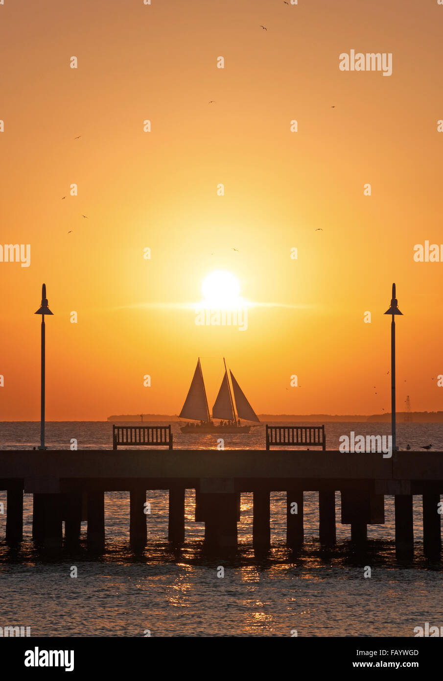 Key West, clés, Cayo Hueso, État de Floride, l'État du soleil, la côte du golfe du Mexique, l'océan Atlantique, États-Unis d'Amérique Banque D'Images