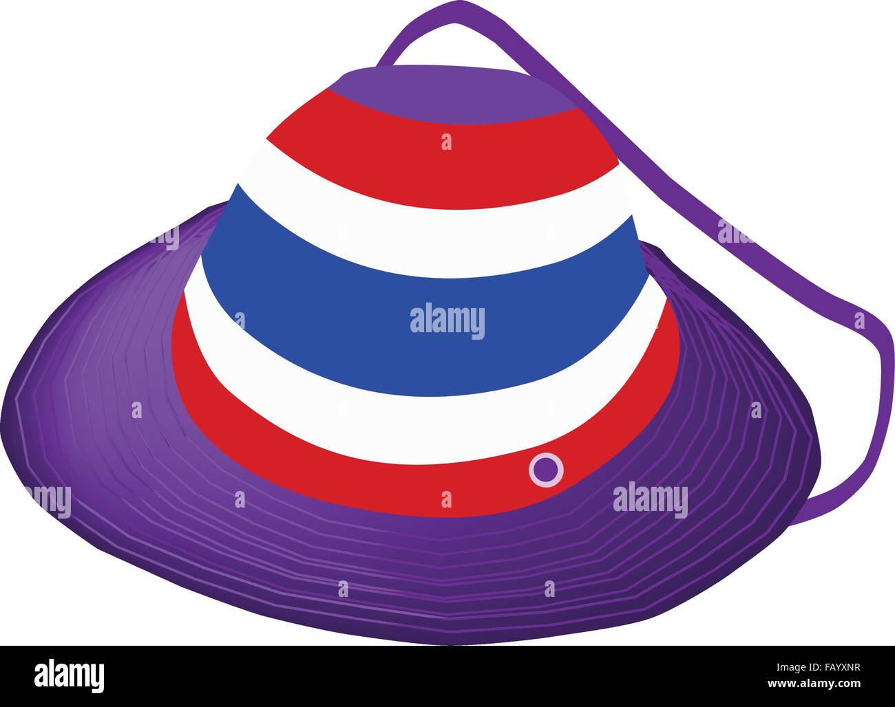Democraycy symbole, une illustration magnifique chapeau de paille du