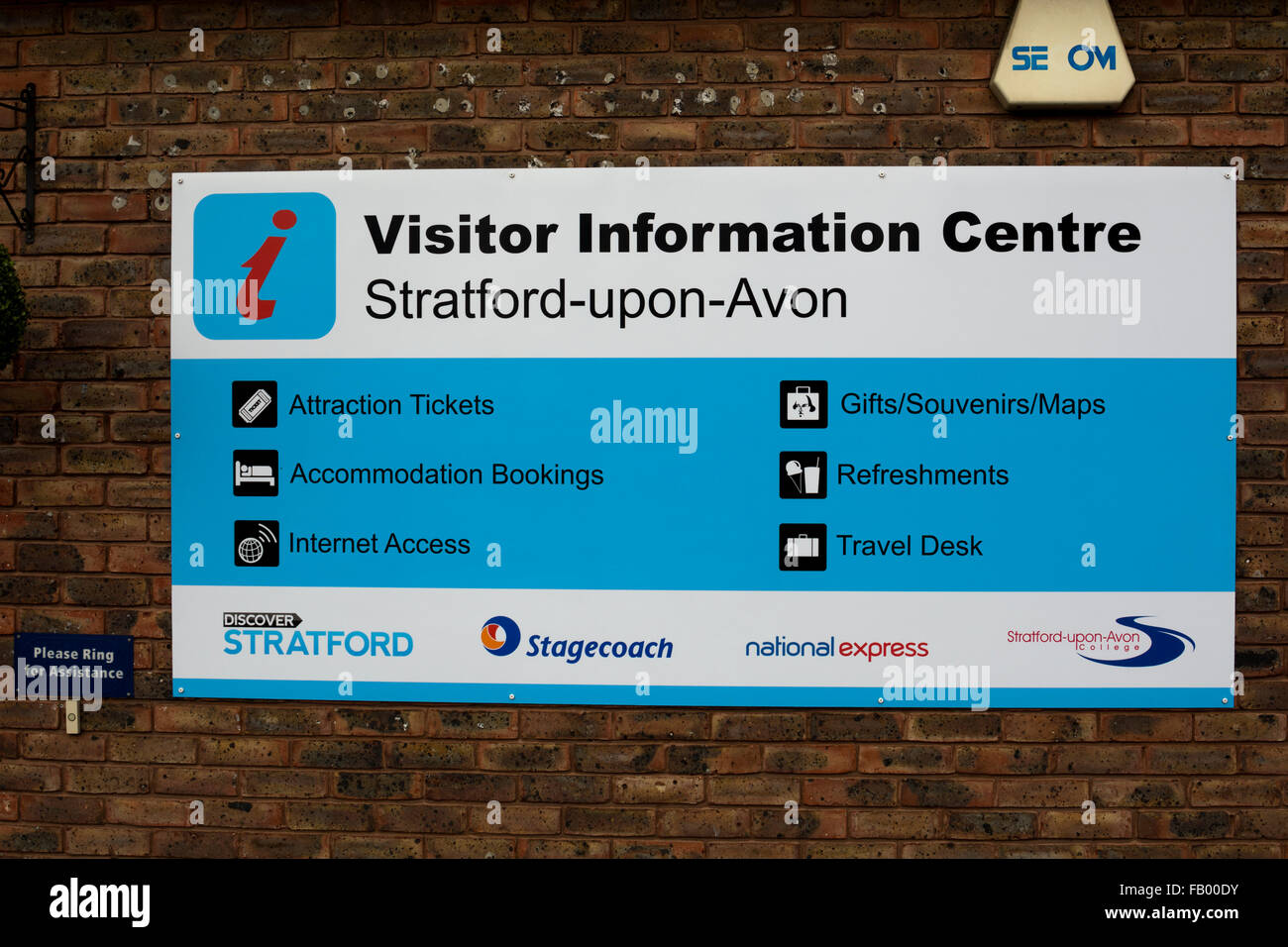 Centre d'information des visiteurs, Stratford-upon-Avon, Royaume-Uni Banque D'Images