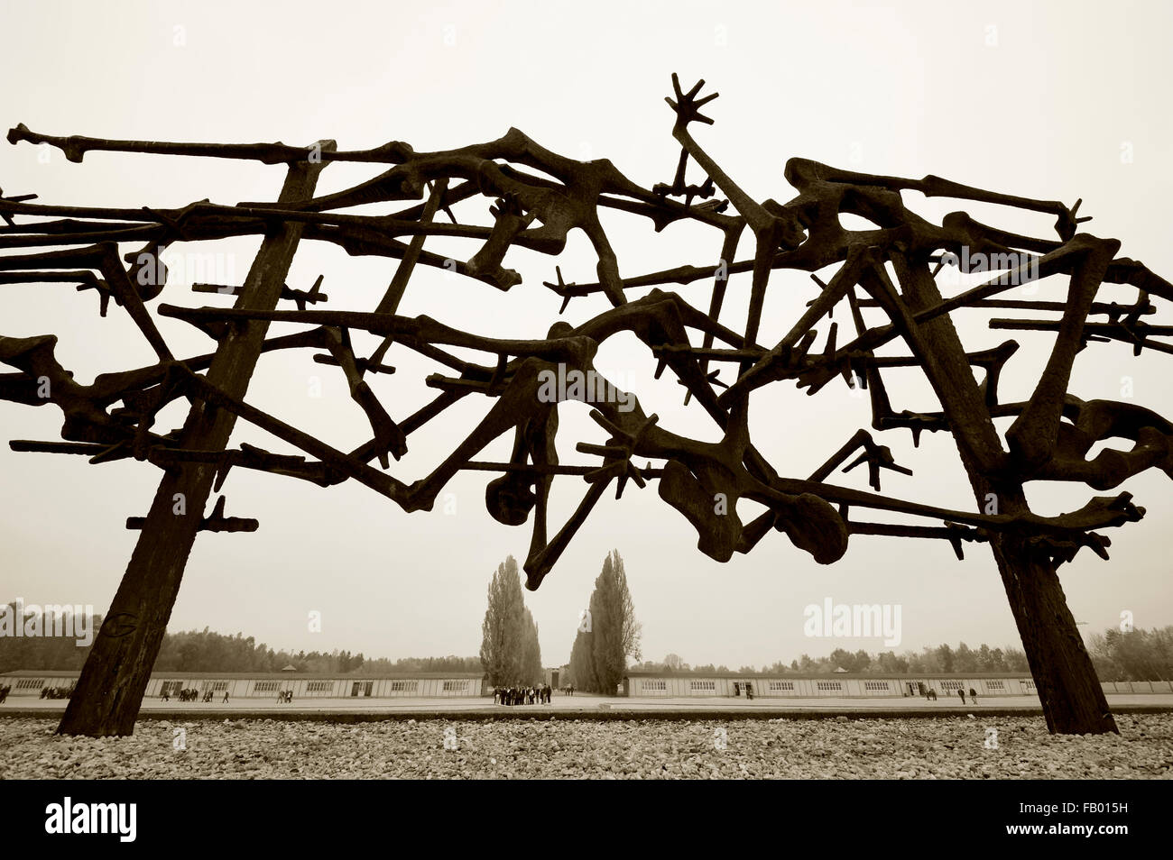 Internationales Mahnmal (Monument International, 1968), KZ-Gedenkstatte Dachau mémorial du camp de concentration de Dachau (Site), Dachau, Oberbayern (Haute-Bavière), Bavière, Allemagne Banque D'Images