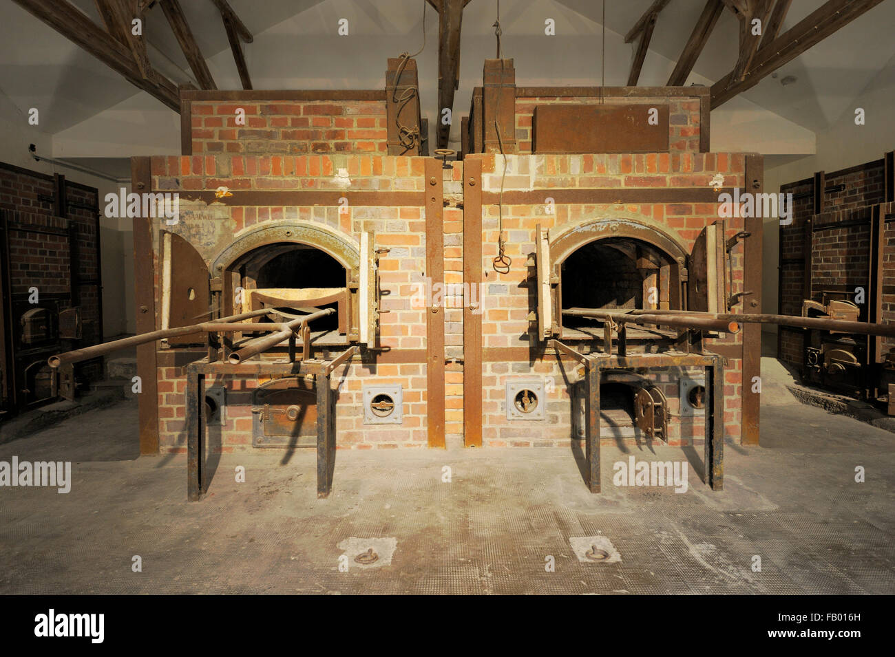 Dans Verbrennungsofen Baracke der X (X) de la Caserne de crématorium, KZ-Gedenkstatte Dachau mémorial du camp de concentration de Dachau (Site), Dachau, Oberbayern (Haute-Bavière), Bavière, Allemagne Banque D'Images