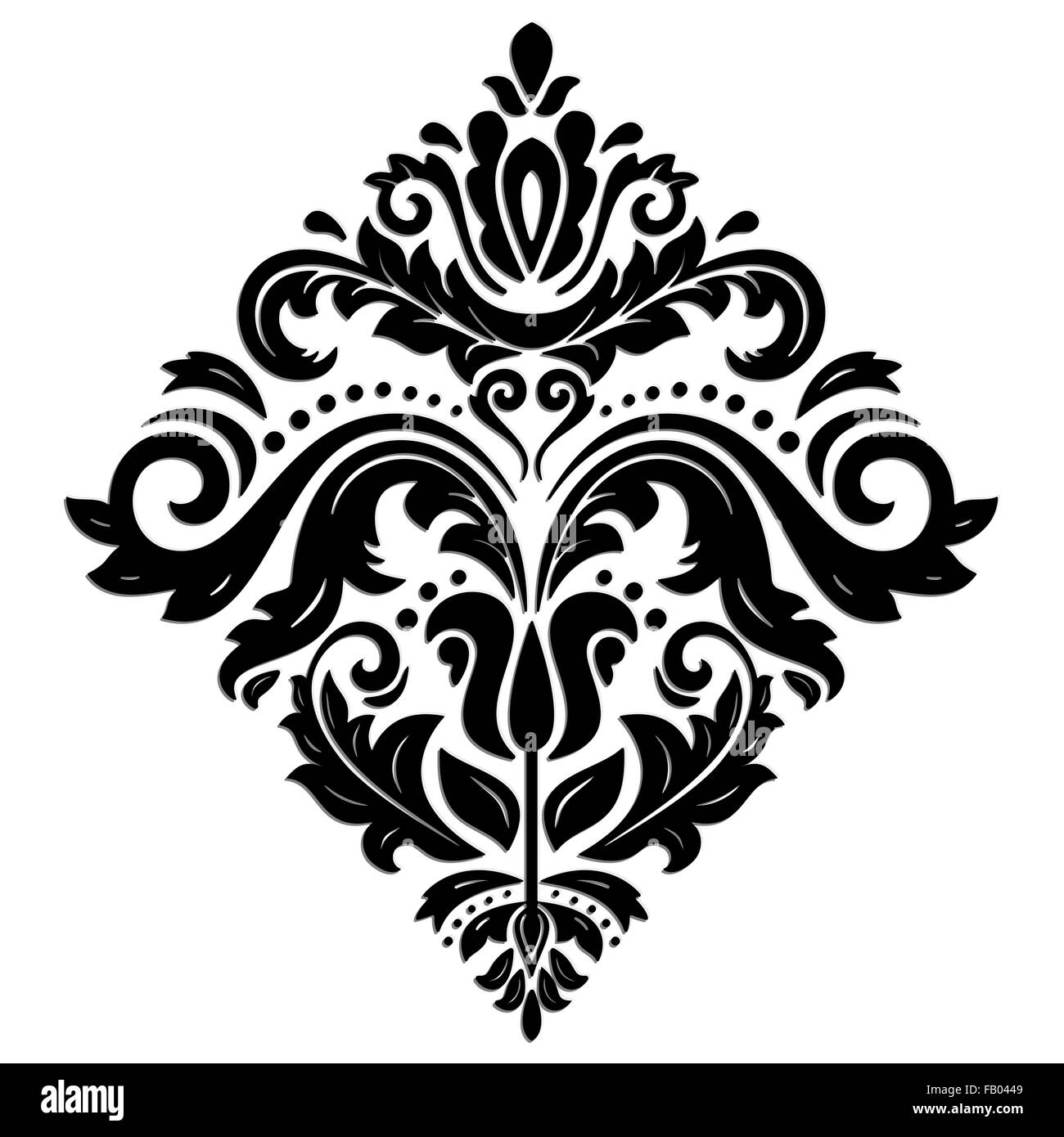 Motif oriental avec des éléments 3D Banque D'Images