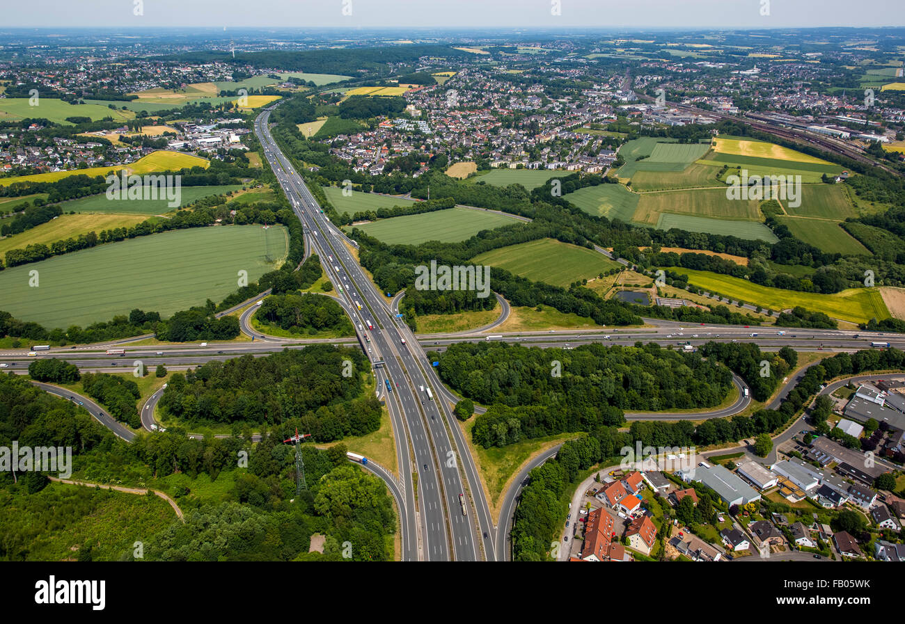 L'autoroute A1 et l'autoroute a45, autoroute Sauerlandlinie