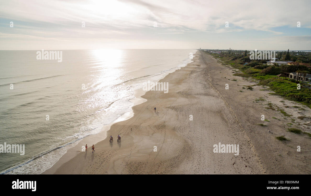Vue aérienne de Melbourne Beach, Floride Banque D'Images