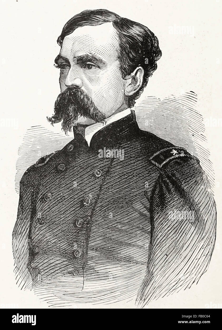 Général Daniel E. faucilles, guerre civile USA Banque D'Images