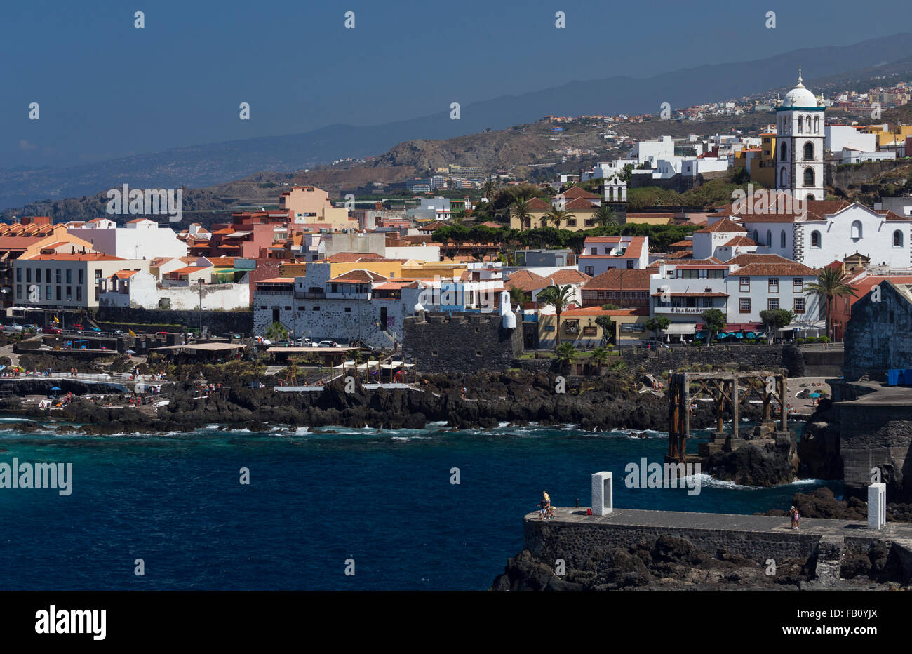 Ville historique de Garachico, Tenerife, Îles Canaries Banque D'Images