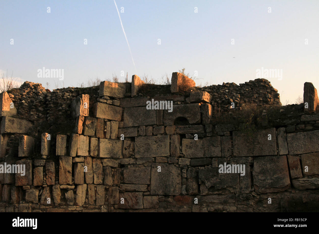 La forteresse de Skopje, également connu sous le nom de la forteresse de Kale à Skopje, Macédoine Banque D'Images