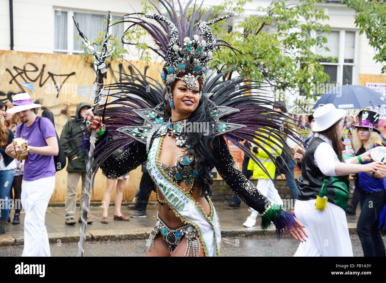 Danseurs de Notting Hill, Londres, Angleterre. Banque D'Images