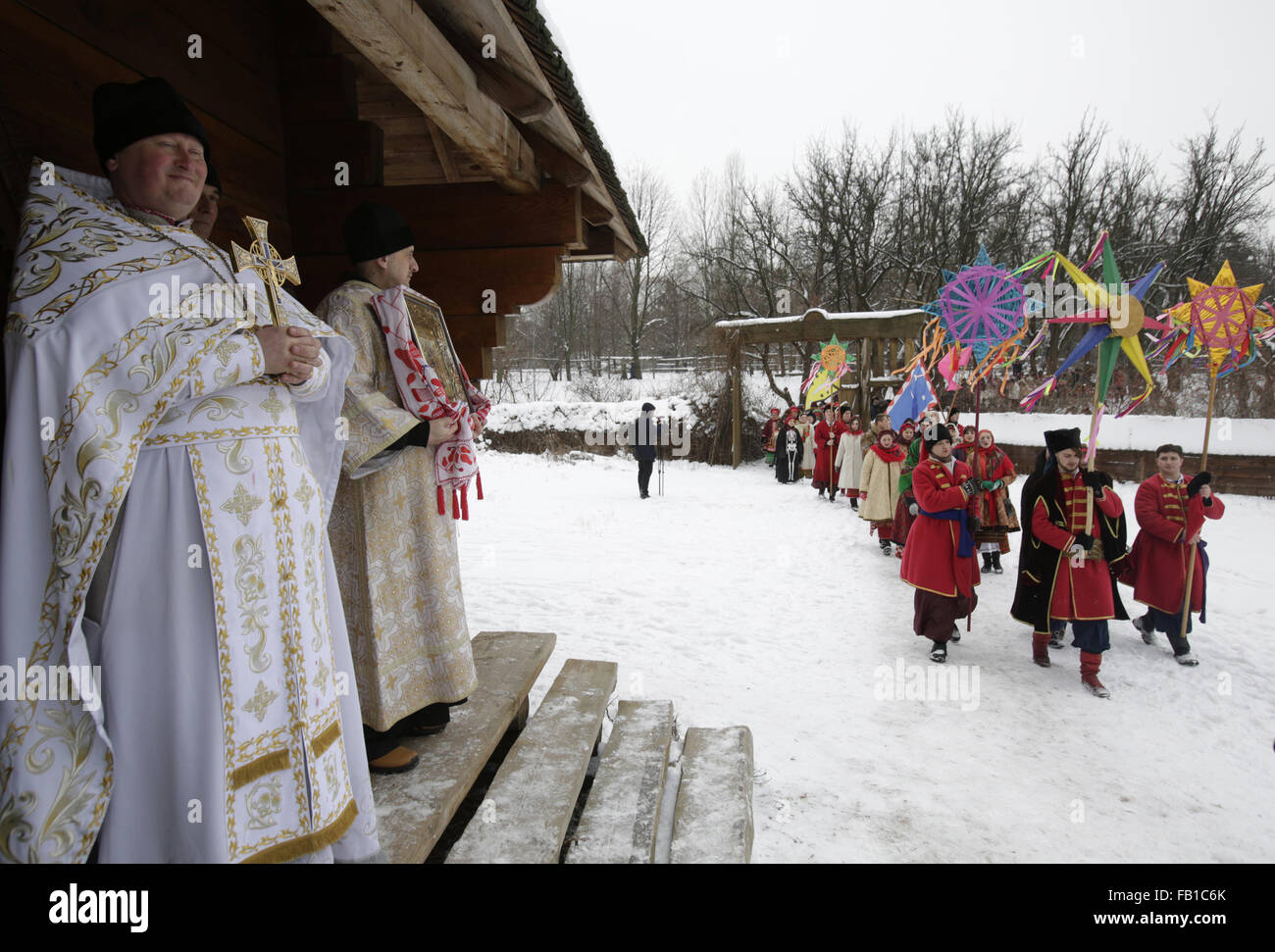 Kiev, Ukraine. 9Th Jul 2015. Les Ukrainiens célébrer Noël orthodoxe à Kiev. © Michel Stepanov/ZUMA/Alamy Fil Live News Banque D'Images