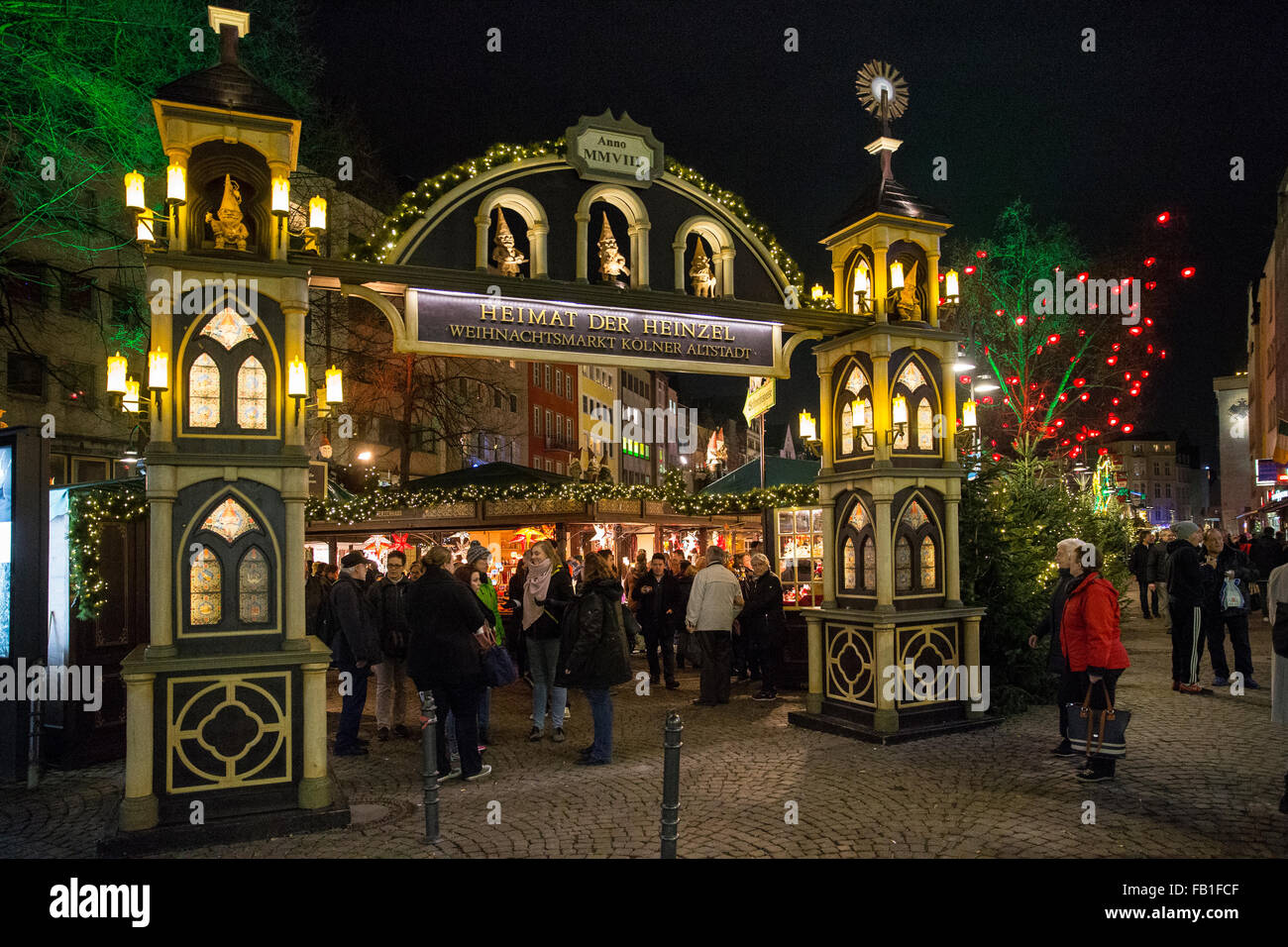 Marché de Noël de Cologne, Cologne, Allemagne Banque D'Images
