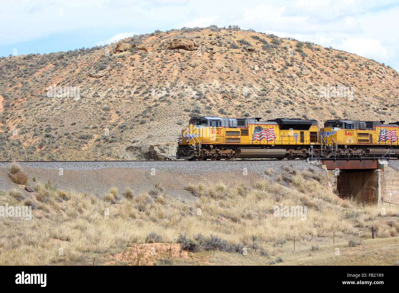 Diesel de locomotive de train moderne Banque D'Images