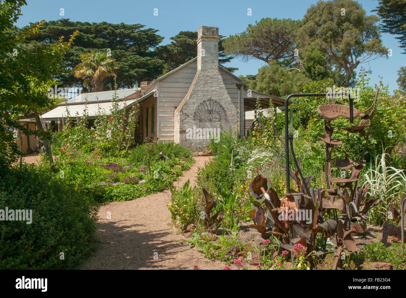 Amess House, Churchill Island, Victoria, Australie Banque D'Images